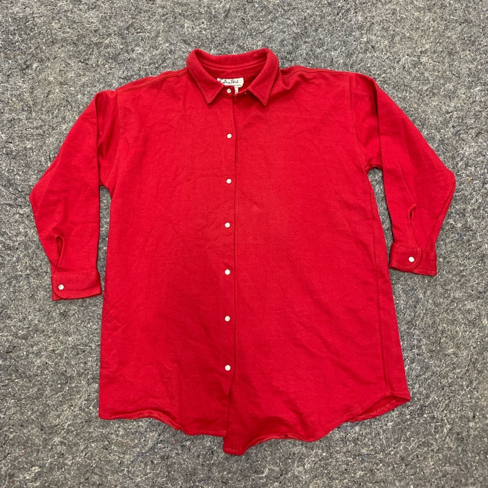 Vintage sweater jacket red large